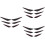 3Sets Schwarze Stoßfänger Lip Splitter Für Auto Mit Starkem Material 6