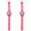 2Pièces Cartoon Portable LED Étanche Rose 2