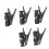 10Stk Multifunktionale Kabelclips Schwarz, Headset & Mikrofon Clips 2