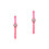 2Pièces Cartoon Portable LED Étanche Rose 4