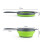 2 Pcs Vegetable Fruit Drain Washing Basket For Kitchen Green 11
