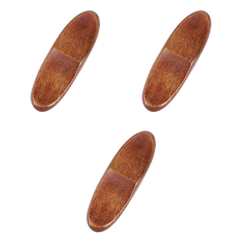 3Stk Holz Essstäbchenhalter Japan Besteckablage Hellbraun Elegant 2