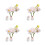 4 Pièces X 1 Ornement De Vase Simulé 5