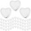 500Pièces Embouts Boucles D'oreilles Silicone Argentés DIY Durable 1