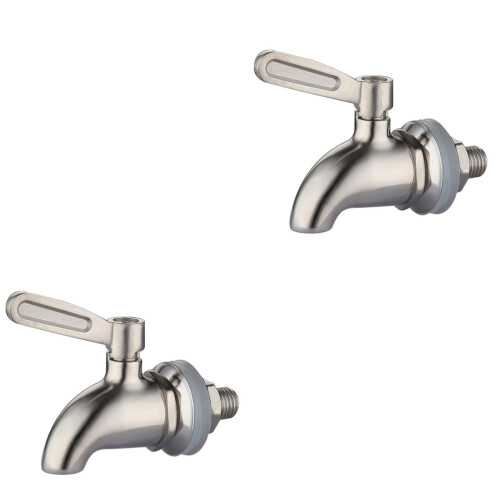 2Pièces Robinet Pour Baril De Vin En Métal Résistant Usage Maison 2