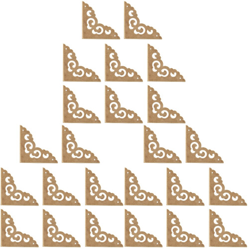 24Pièces Protège-Angles Solides En Laiton Style Chinois Pour Maison 1