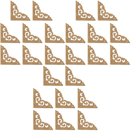 24Pièces Protège-Angles Solides En Laiton Style Chinois Pour Maison 2