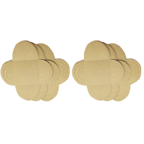 100Pièces Étuis Cd Kraft Khaki Papier Résistant Style 1