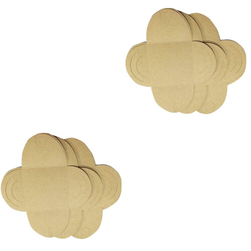 100Pièces Étuis Cd Kraft Khaki Papier Résistant Style 2