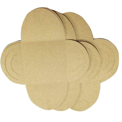 100Pièces Étuis Cd Kraft Khaki Papier Résistant Style