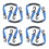 8Pièces Bandes Nylon Fixation Ski Résistance Usure 8