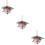 3Pcs Silver Xmas Bells DIY Christmas Tree Hanging Decor 11