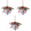 3Pcs Silver Xmas Bells DIY Christmas Tree Hanging Decor 5