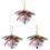 3Pcs Silver Xmas Bells DIY Christmas Tree Hanging Decor 4