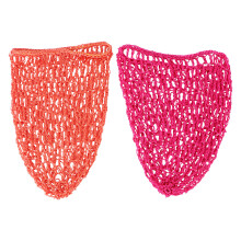 2 Pièces Chapeau Filet Crochet Main Protecteur Cheveux Long Rose Orange