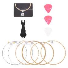 1Ensemble Kit Accessoires Guitare Cordes De Remplacement Solide Coloré