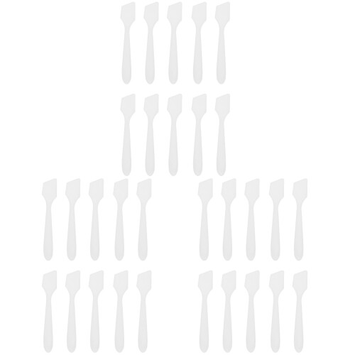 300Pièces Spatules Cosmétiques Blanches Confortables Pour 1