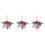 3Pcs Silver Xmas Bells DIY Christmas Tree Hanging Decor 6