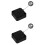 2Pièces Verrous De Câbles Rétractables Noir Usage Durable 7