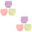 6Pièces Pantalons Couches Assortis Absorbants Confortables 6