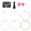 1Ensemble Kit Accessoires Guitare Cordes De Remplacement Solide Coloré 9