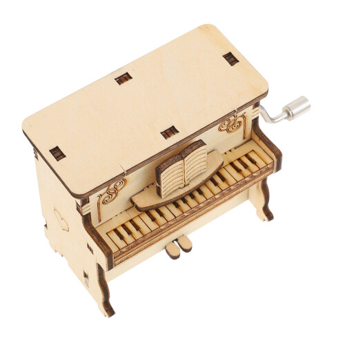 3 Ensembles De En Bois Boîte À Piano Jouet