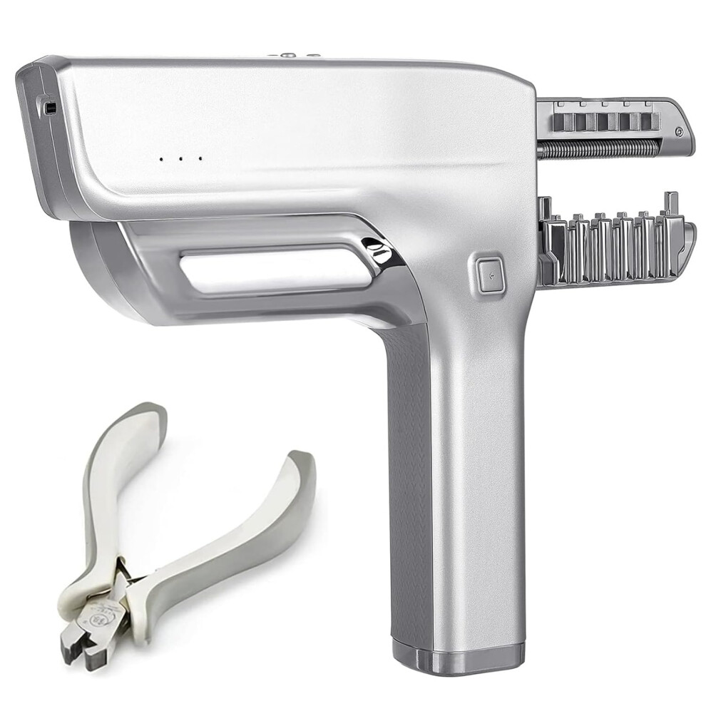 Unisex 6D Hair Extension Machine With Lcd Display, Glue Fast Extensions, Professional Salon Tool