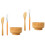 2Ensembles Outils DIY Bois Naturel Compact Pour 4