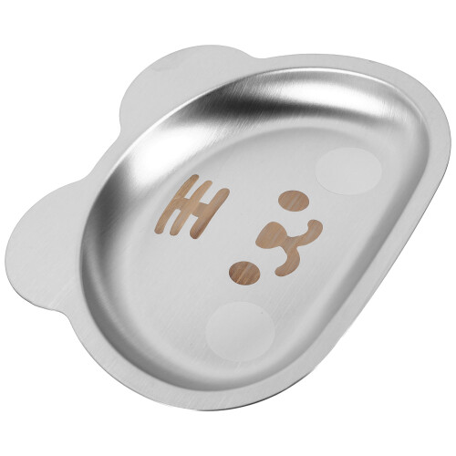 4Pièces Assiettes Enfant Acier - Plateau Repas