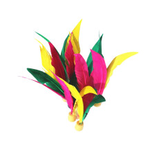60Pièces Volants Plumes Paddle Badminton Caoutchouc Coloré
