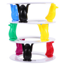 1 Lot De Blocs De Construction Pingouin Tour Empilable Jouet Éducatif