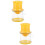 2Pcs Handheld Orange Fruits Squeezer Presser Manual Juice Extractor 7