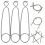 9Pcs Stainless Steel Fish Durable Camping Tool Silver 4