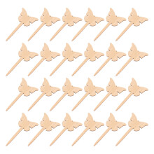 300Pcs Bamboo Plant Labels Khaki Garden Markers for Vegetables Flowers