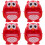 4Pcs Bath Bubble Maker Owl Shape Plastic Kids Plaything Red 6