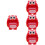 4Pcs Bath Bubble Maker Owl Shape Plastic Kids Plaything Red 7