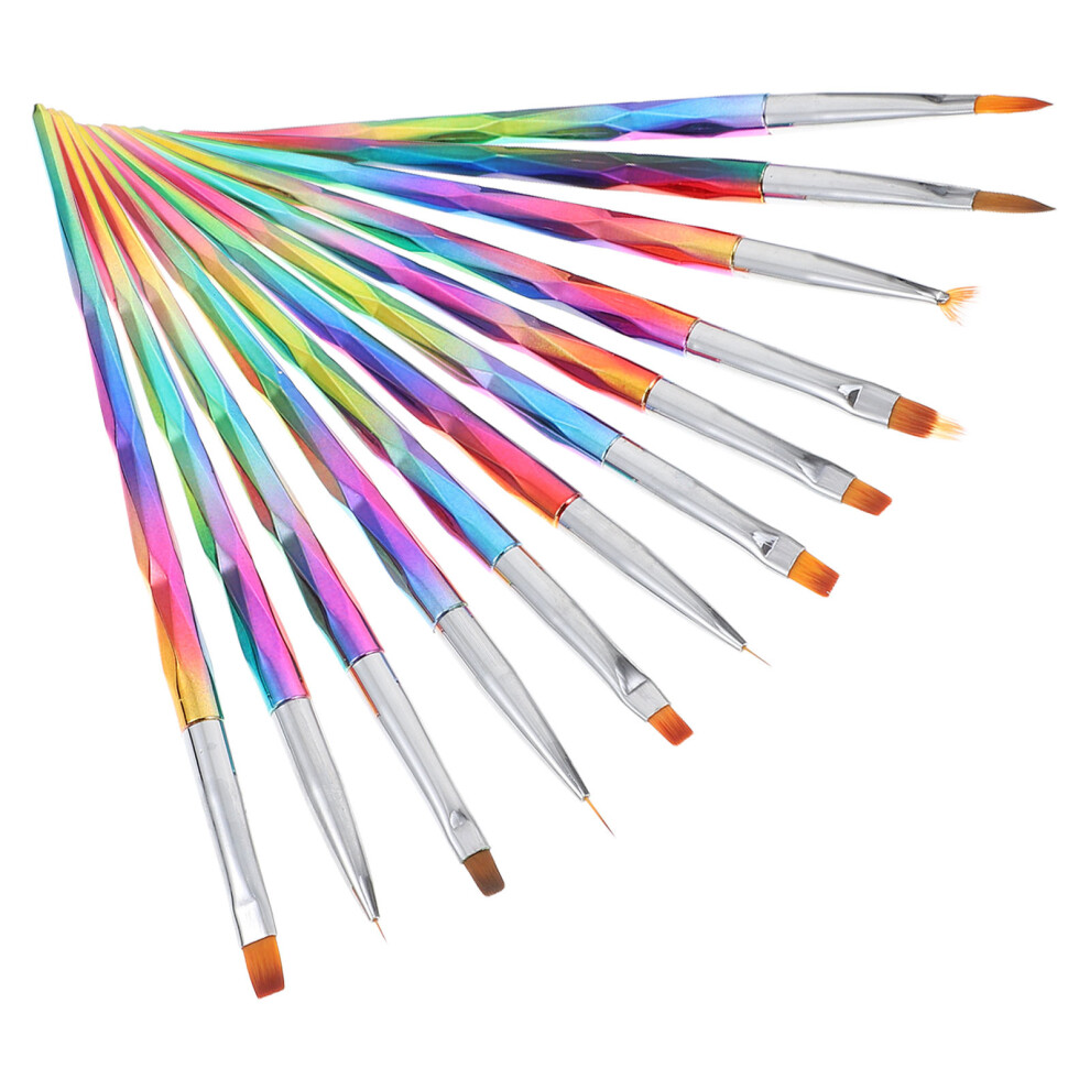 Solustre 48 Pcs Nail Art Pen Brush Professional Manicure Drawing Tool