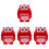 4Pcs Bath Bubble Maker Owl Shape Plastic Kids Plaything Red 3