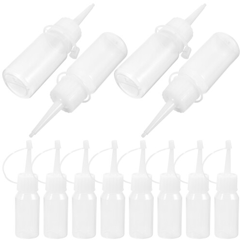 60Pcs Plastic Hair Coloring Bottle White Pe Durable Refillable Storage 2