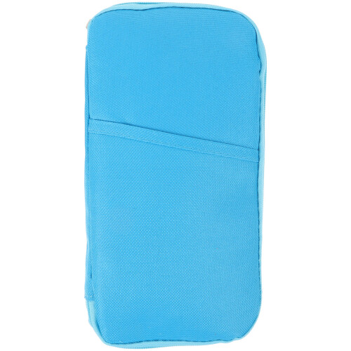2Stk Dunkelblauer Reisepass Halter Canvas Mit Fächern Für Büro