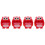 4Pcs Bath Bubble Maker Owl Shape Plastic Kids Plaything Red 5