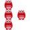 4Pcs Bath Bubble Maker Owl Shape Plastic Kids Plaything Red 8