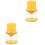 2Pcs Handheld Orange Fruits Squeezer Presser Manual Juice Extractor 3
