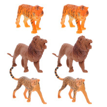 24Pcs Assorted Color Small Plastic Animal Figurines for Cake and Party