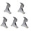 5pcs Template Metric System Stainless Steel 4