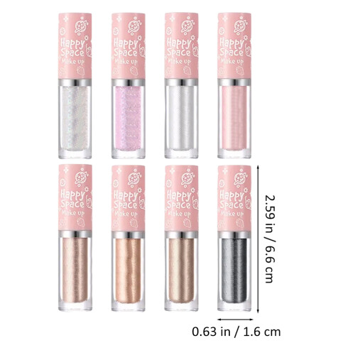 8Pcs Glitter Liquid Eyeshadow Eye Liner Stick Assorted Colors Makeup 2