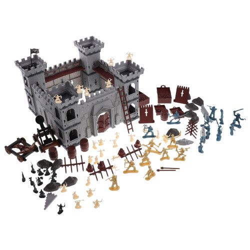 2 Sets Pirate Soldier Castle Model Sand Table Accessories 2