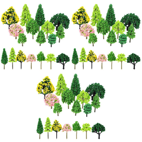 165 Pcs Mixed Mini Fake Trees For Diy Model Scenery Landscape 2
