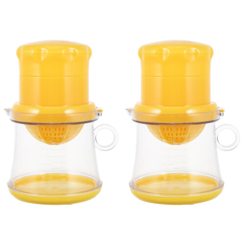 2Pcs Handheld Orange Fruits Squeezer Presser Manual Juice Extractor 1