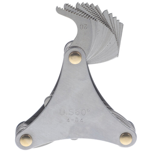 5pcs Template Metric System Stainless Steel 1